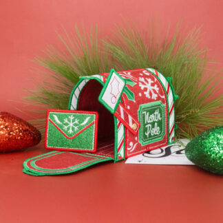 OESD - Embroidery Design - Freestanding Christmas Mailbox