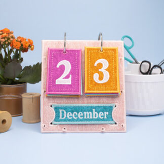 OESD - Embroidery Design - Freestanding Perpetual Calendar