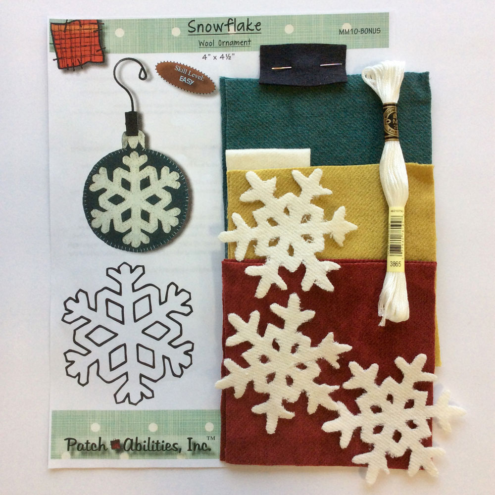Kit - Snowflake Wool Ornament Kit
