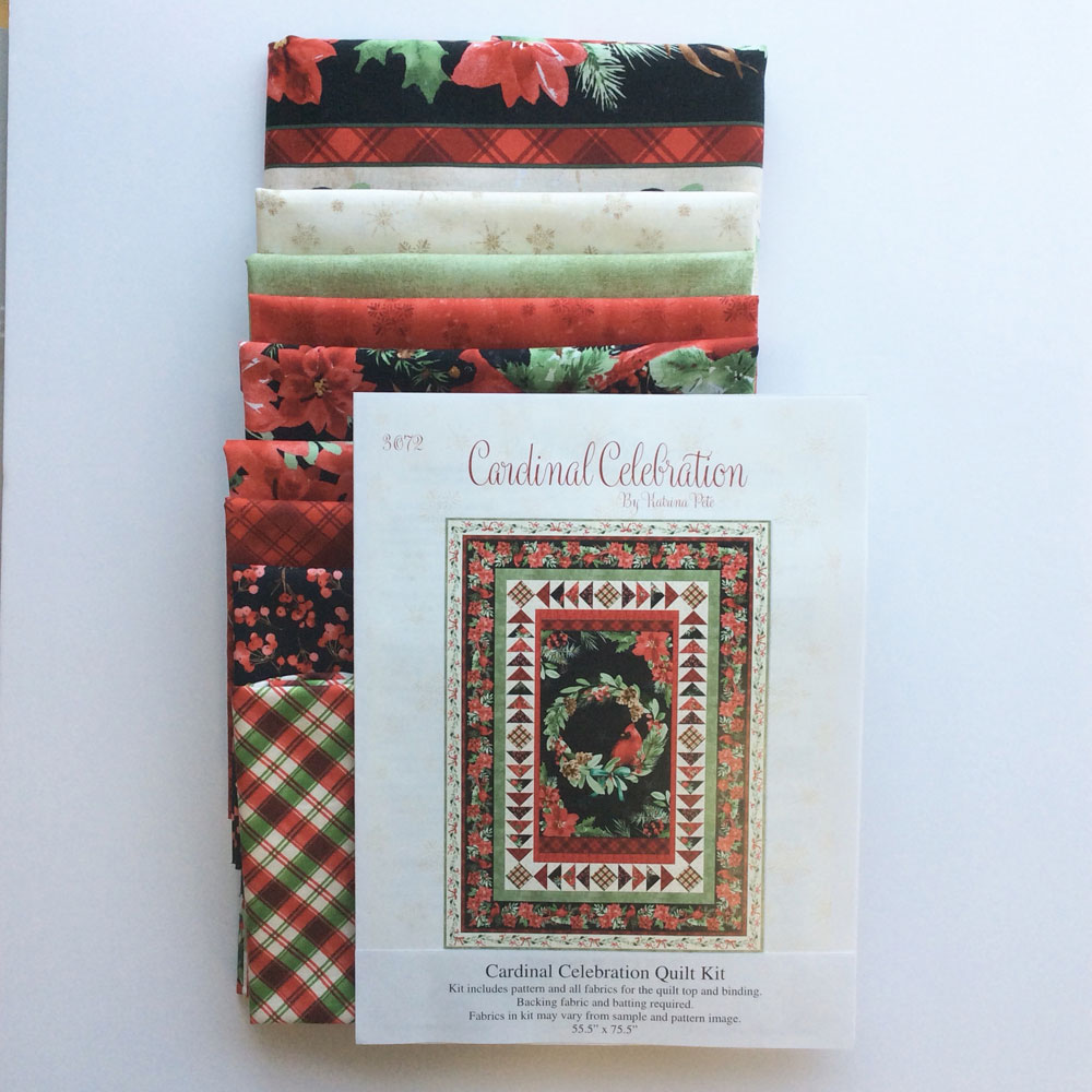 QK - Quilt Kit - Cardinal Celebration -Wilmington Prints - 55.5inx75.5in