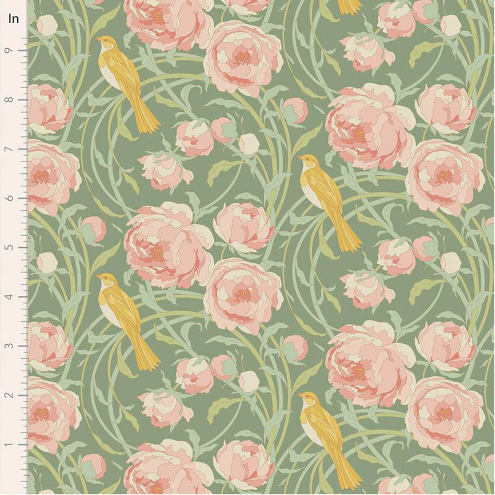 100% Cotton - Songbird - 100647 - Cora Sage - By Tilda
