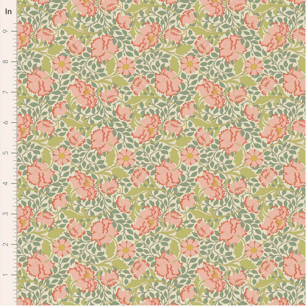 100% Cotton - Songbird - 100648 - Flora Sage - By Tilda