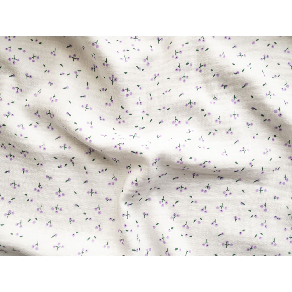 100% Cotton - Cotton Gauze Print - 46138-01 - Mini Flower - 53 in wide - Telio