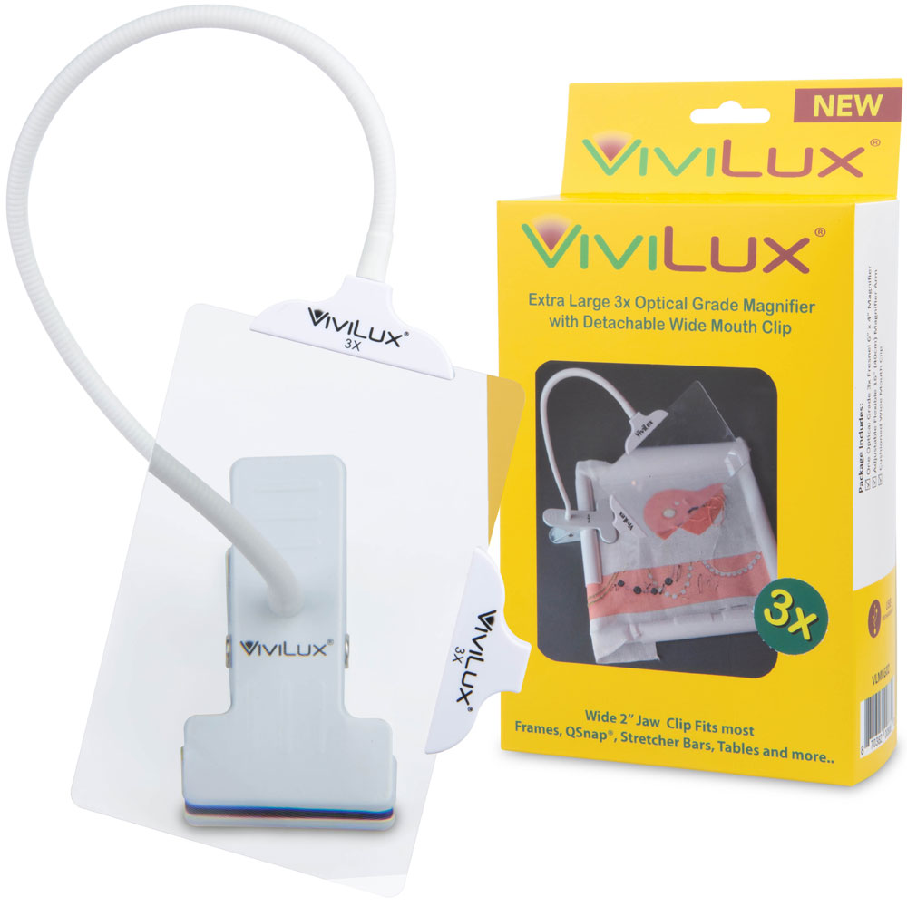 ViviLux - Magnifier with Clip Attachment - 4in x 6"
