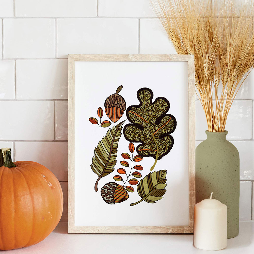 OESD - Embroidery Design - Pumpkin and Spice by Valentina Harper