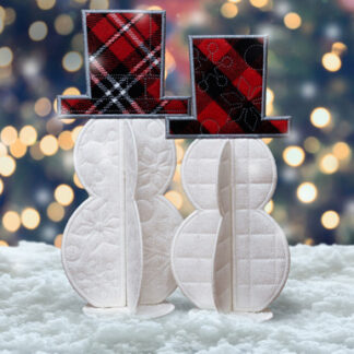 OESD - Embroidery Design - Freestanding Slotted Snowmen