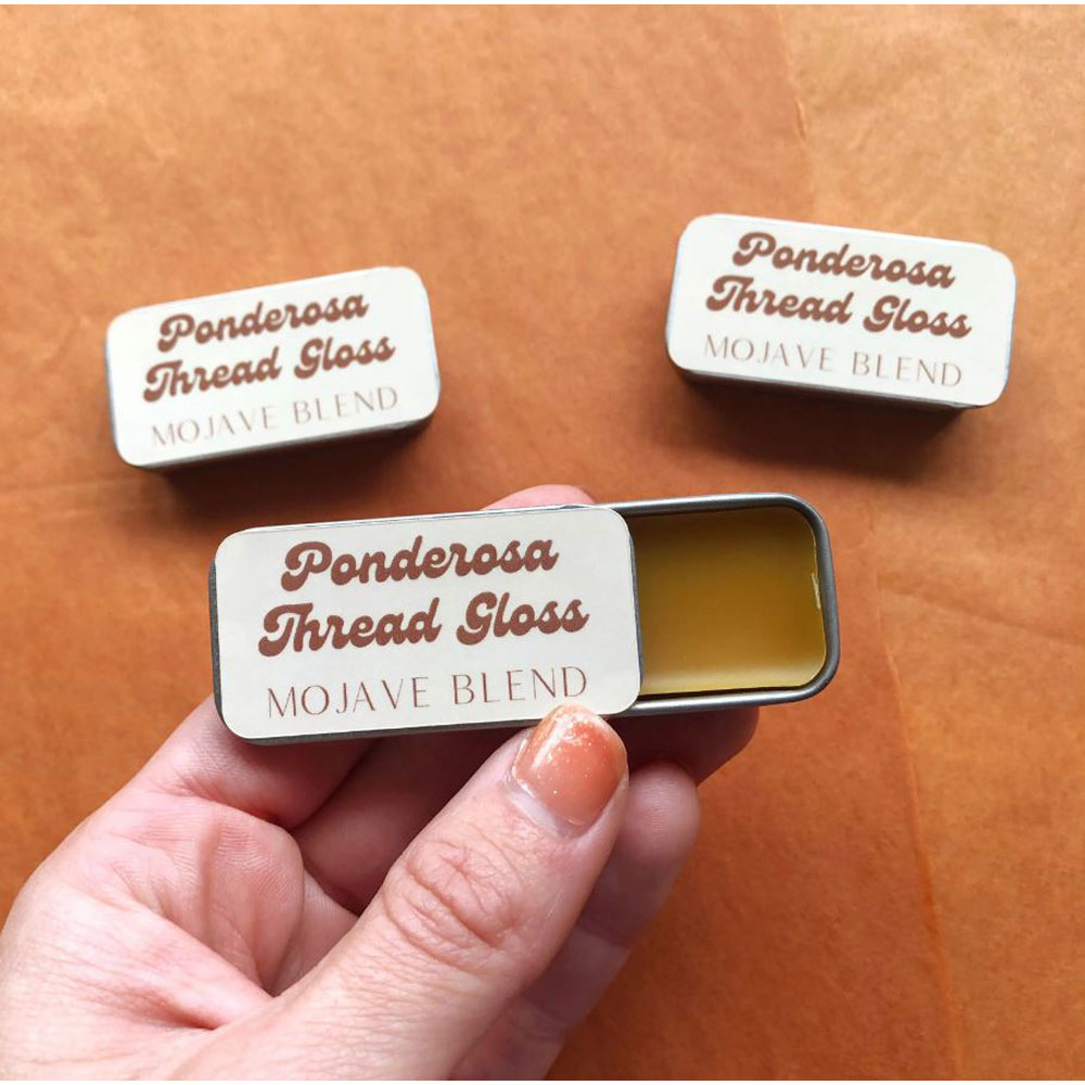 MCreativeJ - Thread Gloss - Mojave Blend - Citrus & Creosote - Scented Natural Beeswax Conditioner
