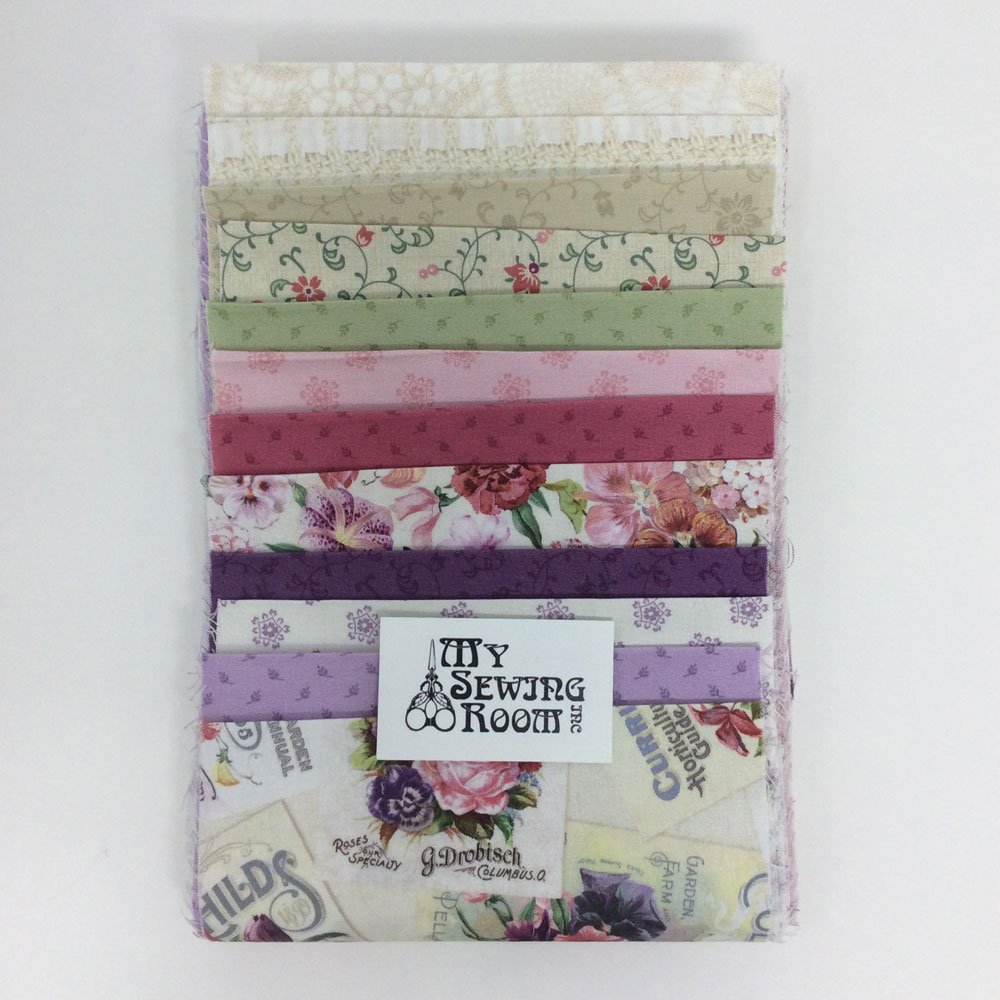 FB -  Cottage Lace - Curated Fabric Bundle - 12 unique .15m strips of fabric