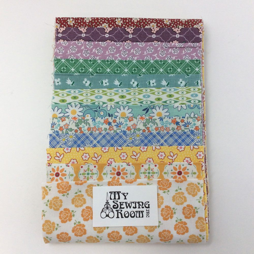 Fabric Bundle - Pixie Sticks Curated Fabric Bundle - 12 unique .15m strips of fabric