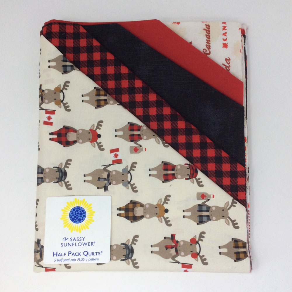 Quilt Kit -  Half Pack Quilts - OH Canada - 5 half yard cuts 100% cotton
