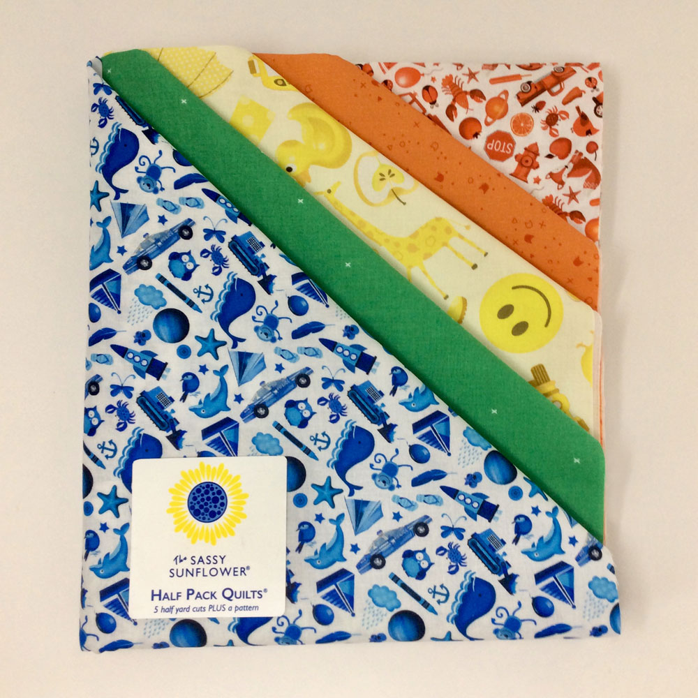 Quilt Kit -  Half Pack Quilts - I Spy - 5 half yard cuts 100% cotton