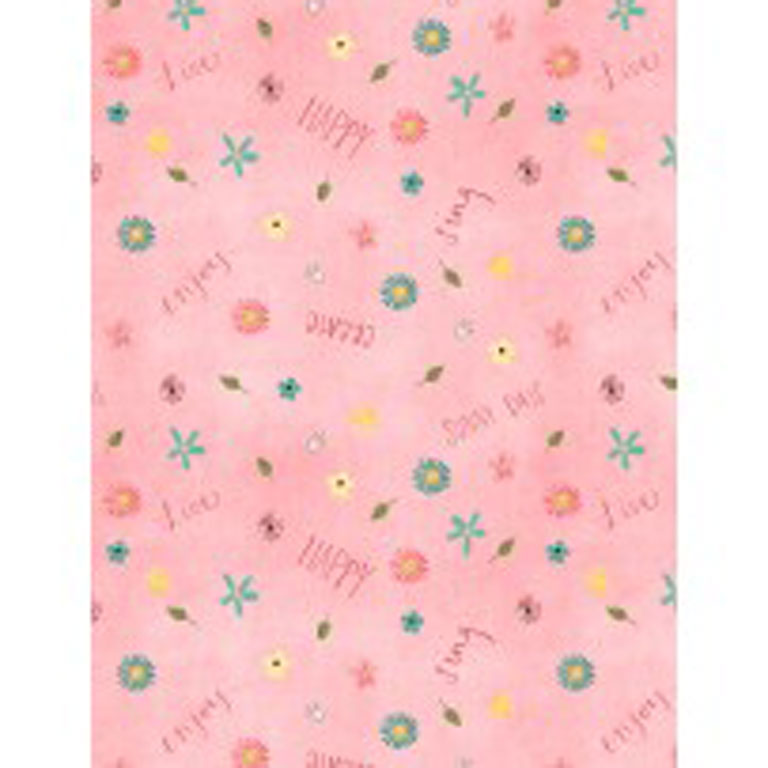 Fabric - On The Road Again - 054508 - 345 - Pink - Novelty - Katie Doucette for Wilmington Prints