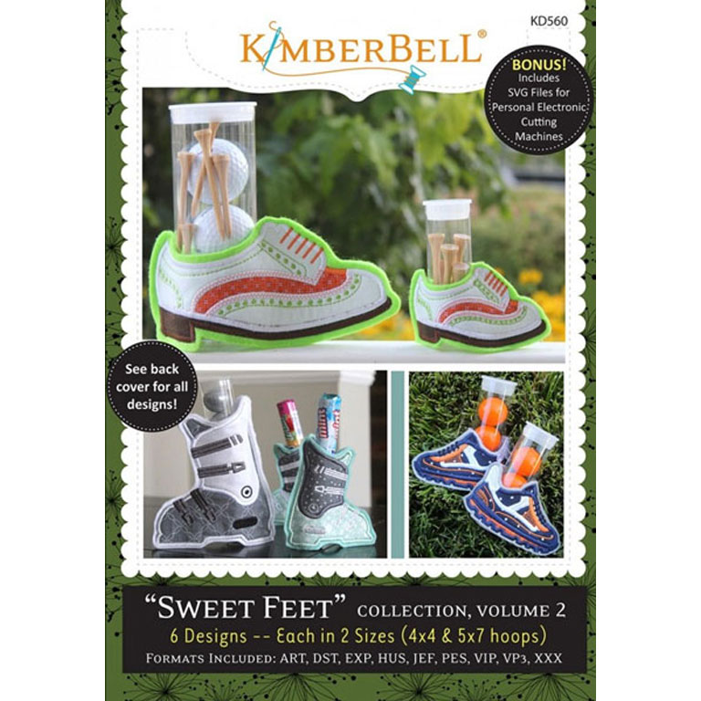 Kimberbell - Embroidery Designs - KD0560 - Sweet Feet Vol 2