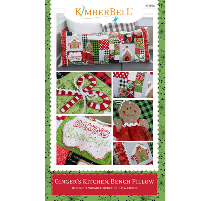 Kimberbell - Patterns - KD194 - Ginger's Kitchen Bench Pillow