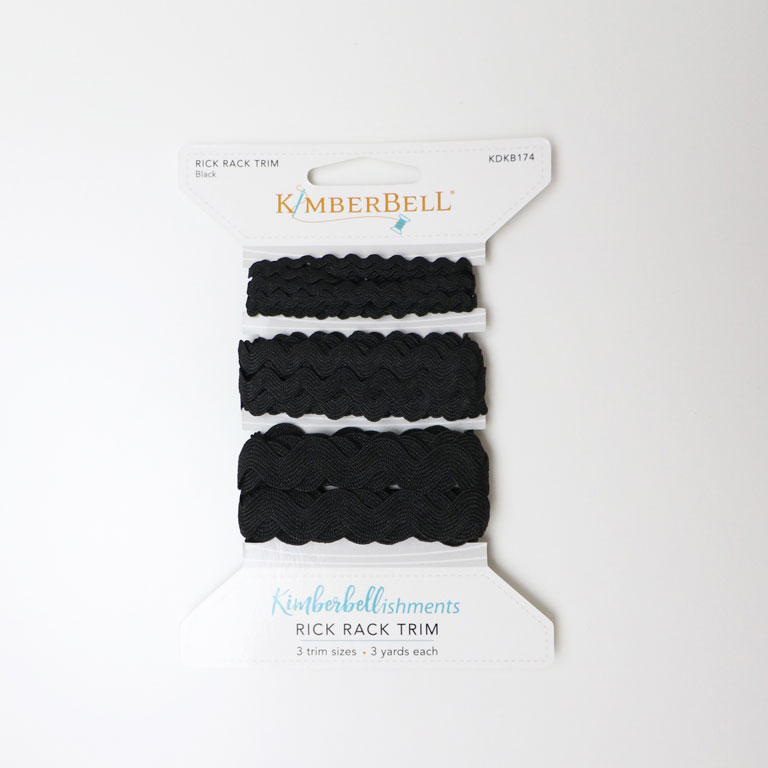 Kimberbell - Notions - Rick Rack Trim - KDKB174 - Black