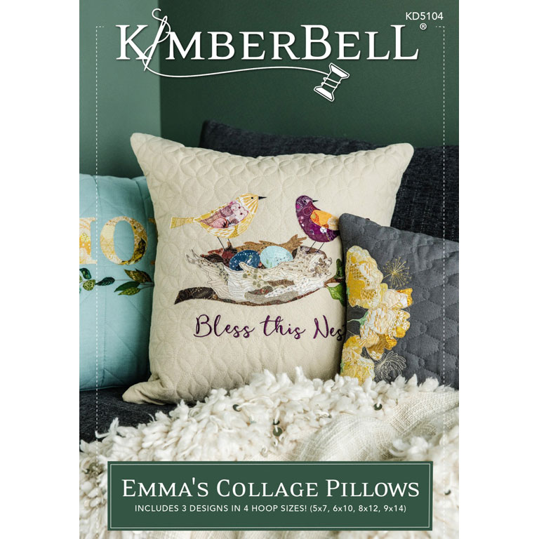 Kimberbell - Embroidery Designs - KD5104 - Emmas Collage Pillows