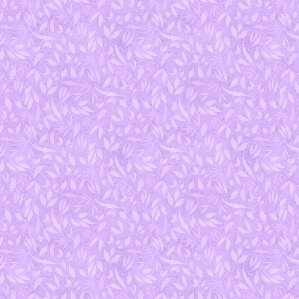 100% Cotton - Foliage - LWM110-2-135 - Lavender - Joy Hall - 44" wide