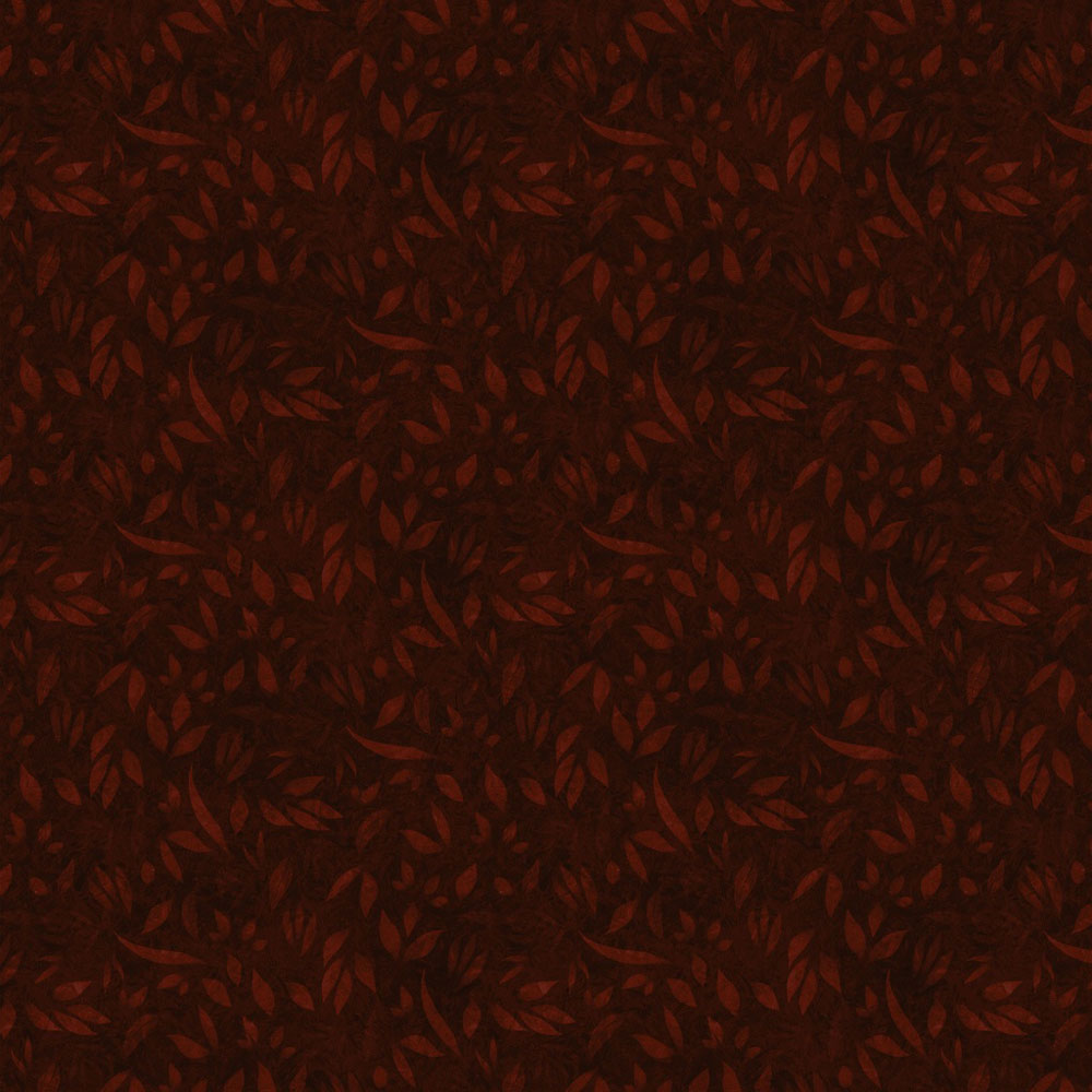 100% Cotton - Foliage - LWM110-2-395 - Burgundy - Joy Hall - 44" wide
