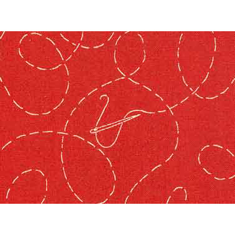 Sew-It Book Collection - Cream Thread Stitched on Red