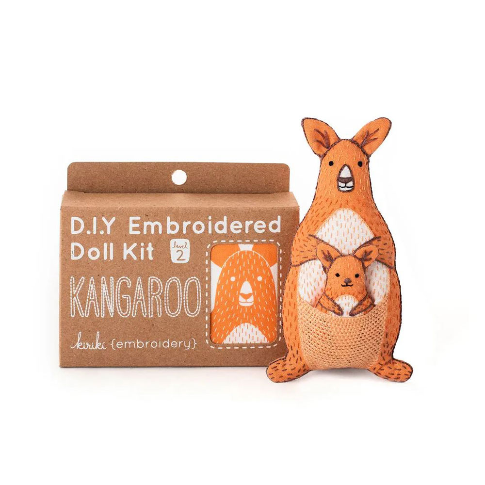 Kiriki Press - Embroidery Kit - Kangaroo