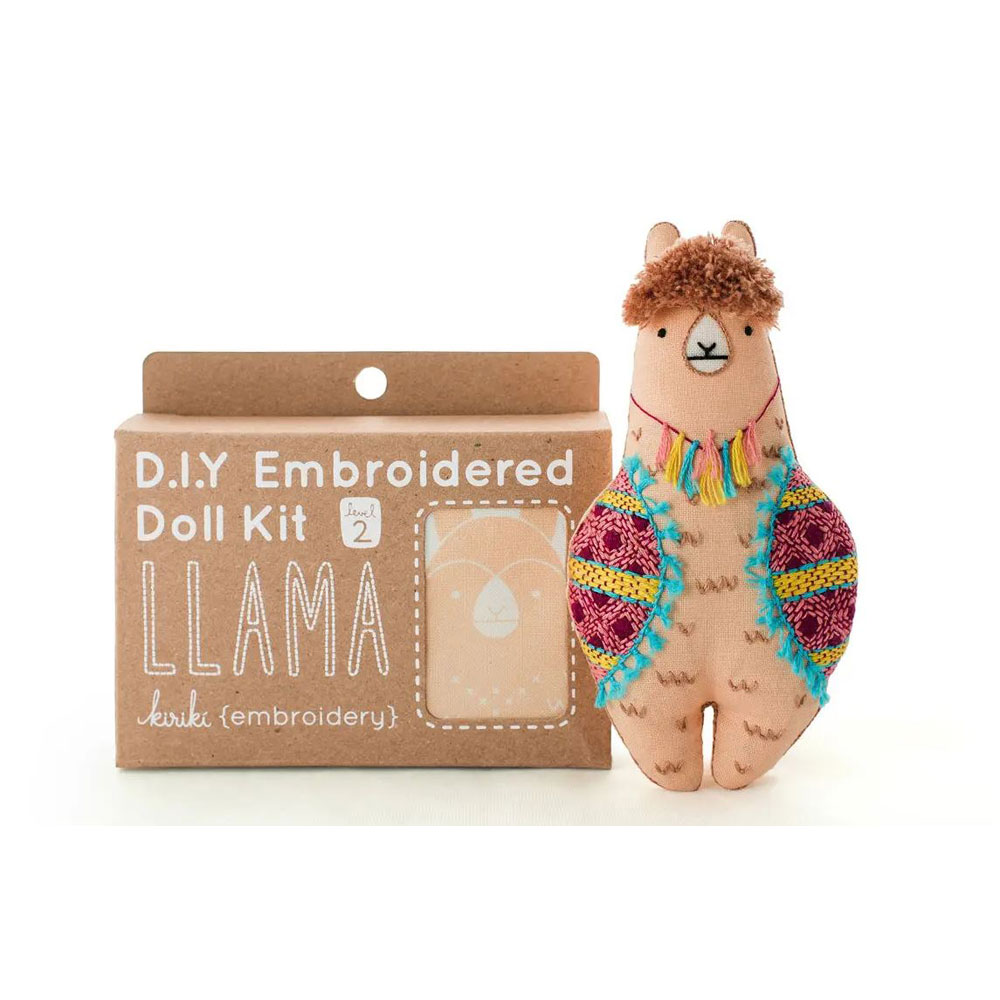 Kiriki Press - Embroidery Kit - Llama
