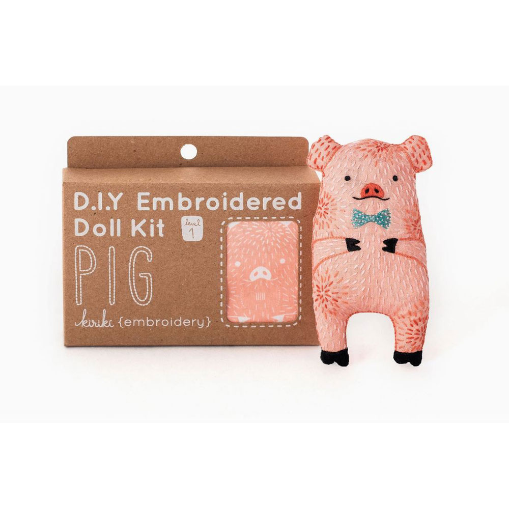 Kiriki Press - Embroidery Kit - Pig