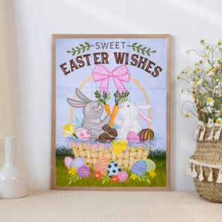 OESD - Embroidery Design - Sweet Easter Wishes Tiling Scene by Michael Zindell