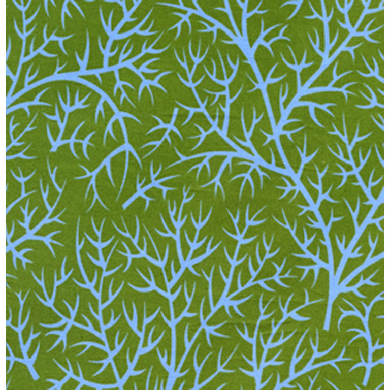 Sunshine & Shadows - Sprigs - Green - By Jane Sassaman