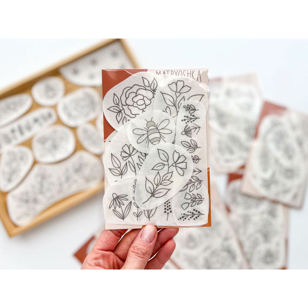 Matryoshka Doll Shop - Stick & Stitch - Embroidery Patterns For Clothing - Floral