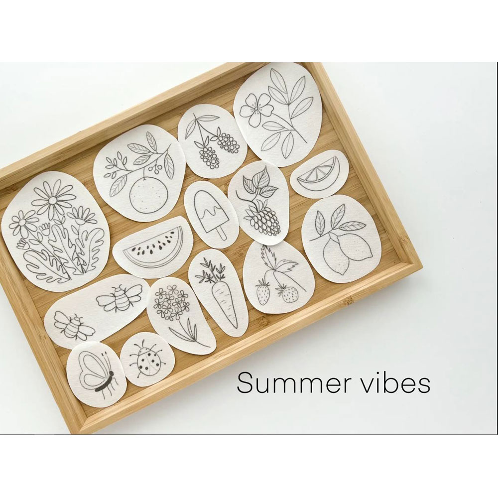 Matryoshka Doll Shop - Stick & Stitch - Embroidery Patterns, Embroidery Patches - Summer Vibes