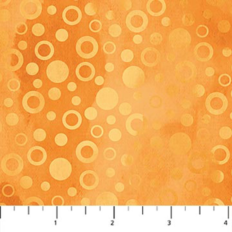 Fabric - Cosmic Fusion - 021199 - 054 - Lt Orange - General - Sue Beevers for Northcott
