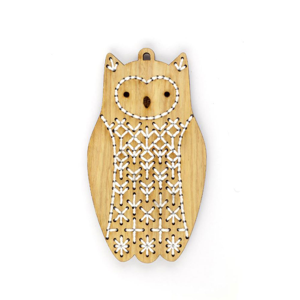 Kiriki Press - Diy Stitched Ornament Kit - Owl