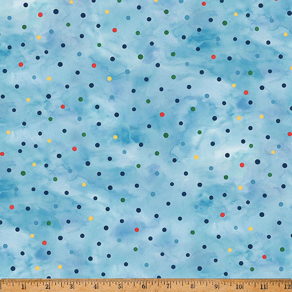 100% Cotton - Things That Go From A to Z (Colorful Dots) - 25750-203 - H2O - Hoffman - 43 in wide
