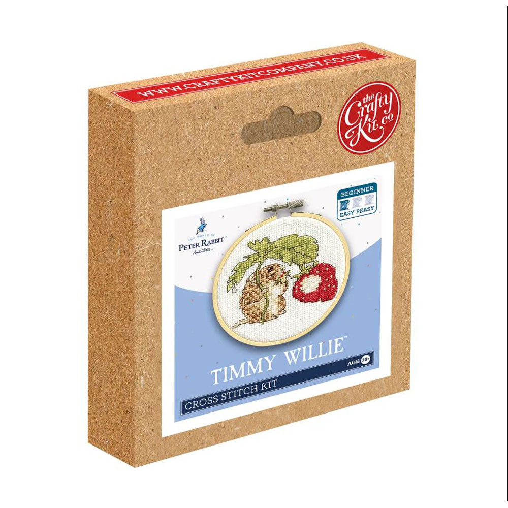 The Crafty Kit - Cross Stitch Kit - Beatrix Potter - Timmy Willie