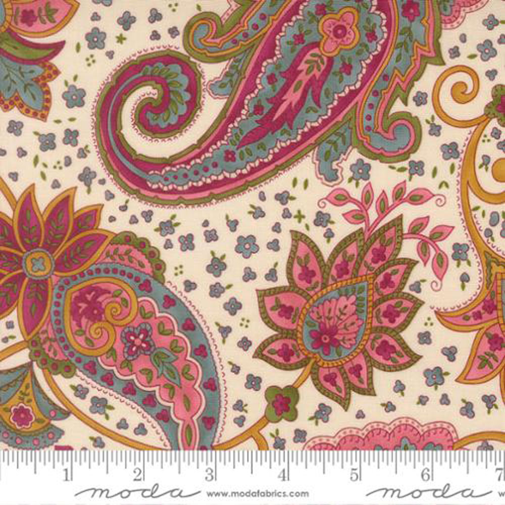 100% Cotton - Chelsea Garden (Posh Paisley Paisley) - 533851-11 - Porcelain - Moda - 44 in wide