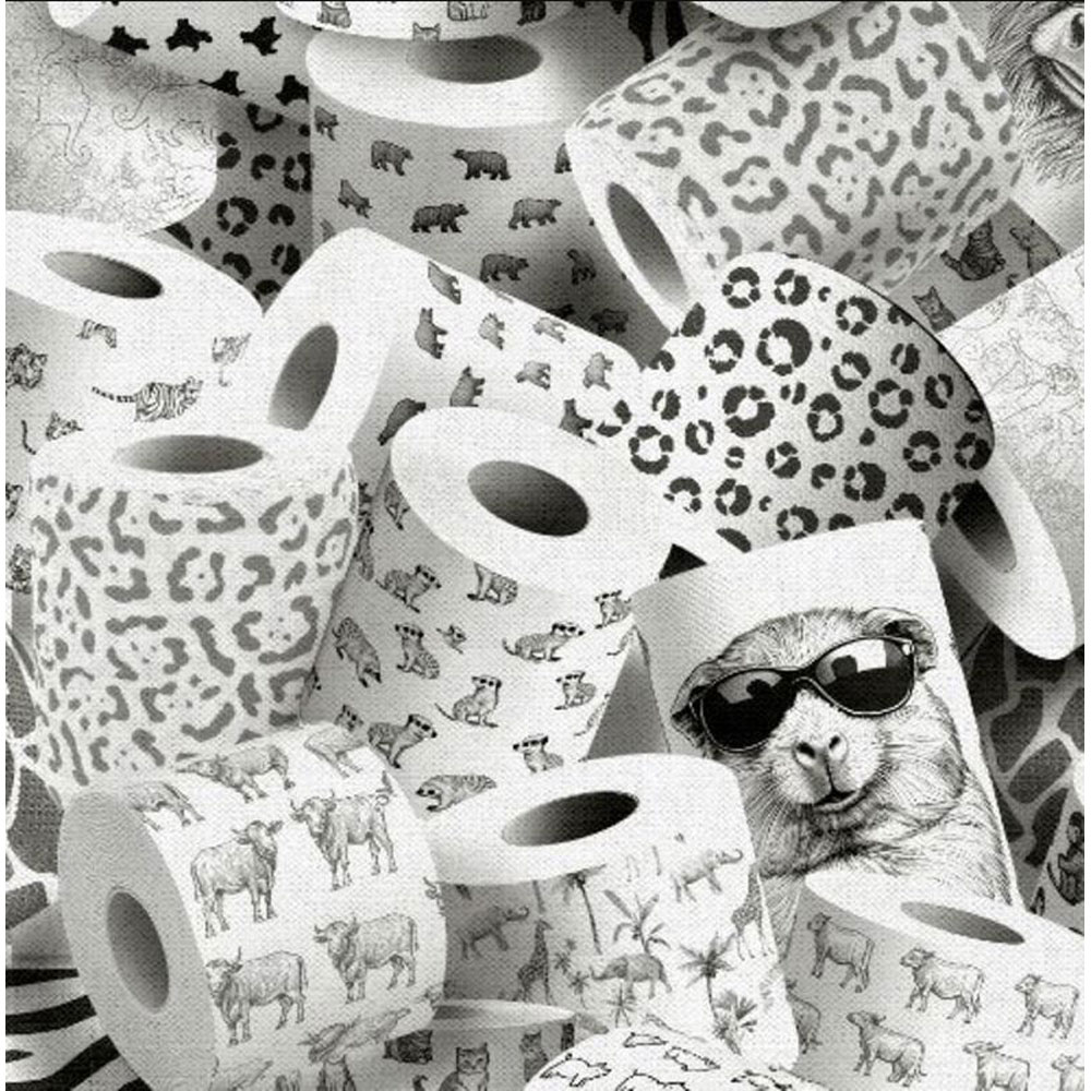 100% Cotton - Please Seat Yourself (Roll with It) - 24207 - Gray - Jim Baldwin - 43 in wide