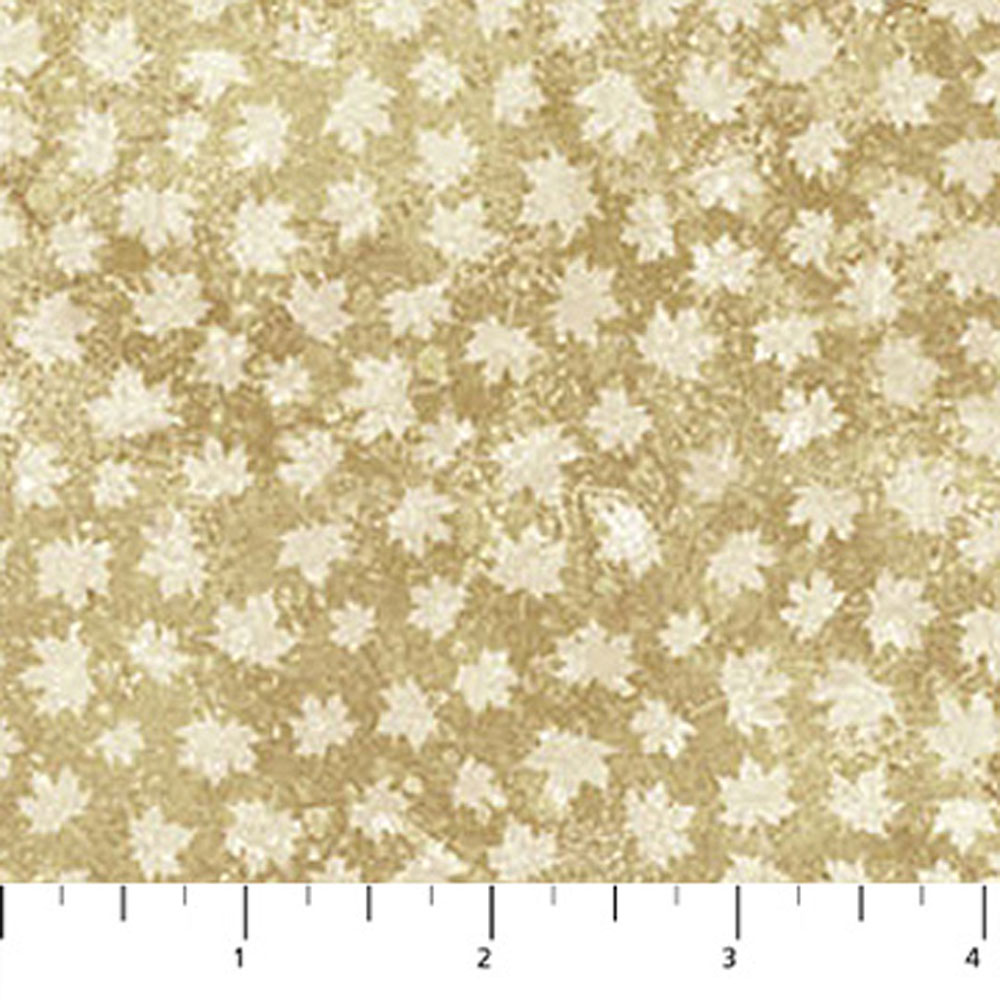 100% Cotton - Stonehenge Oh Canada 14 (Leaf Blender) - C29022-12 - Beige Multi - Deborah Edwards
