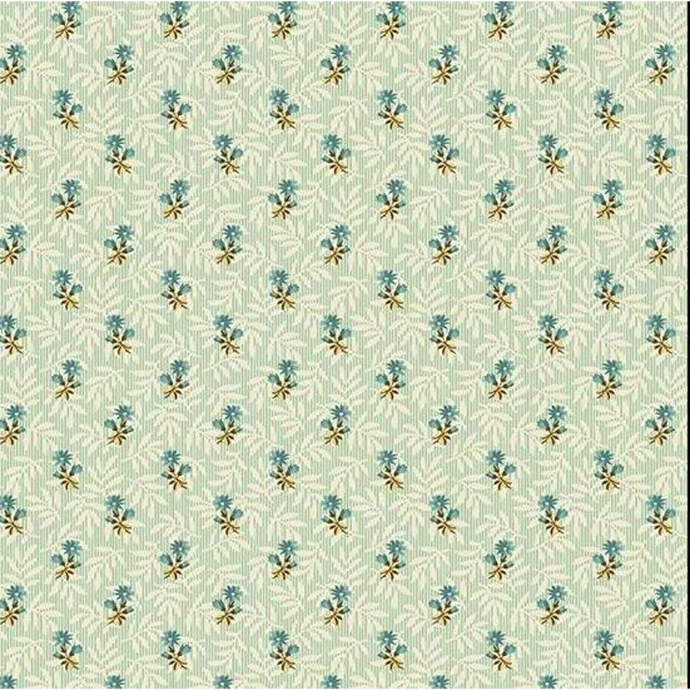 Sienna - Floral Stripe - A693T - Teal - Max and Louise for Andover
