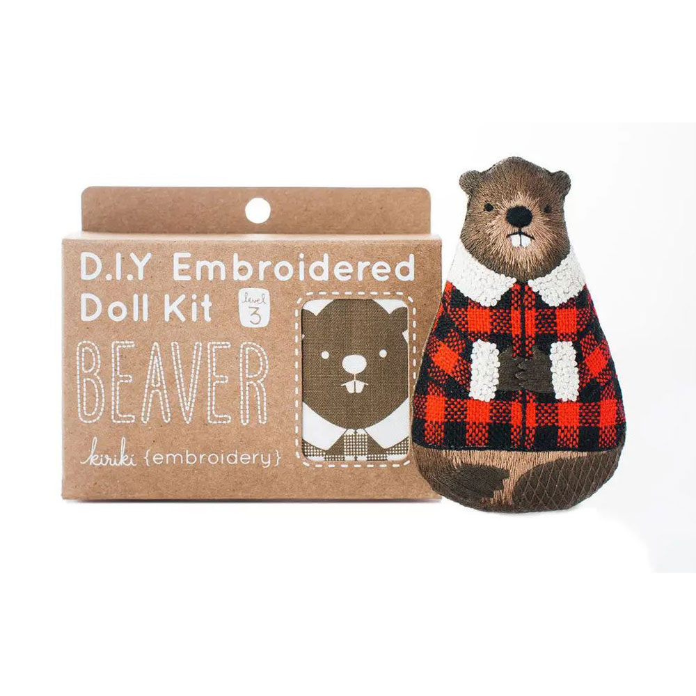 Kiriki Press - Embroidery Kit - Beaver