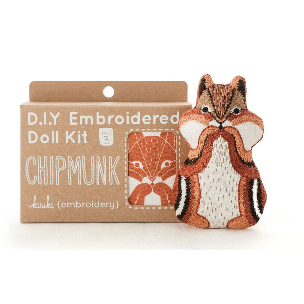 Kiriki Press - Embroidery Kit - Chipmunk