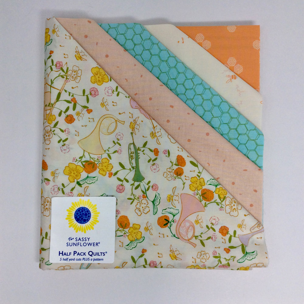 Quilt Kit -  Half Pack Quilts - Lullabee - 5 half yard cuts 100% cotton
