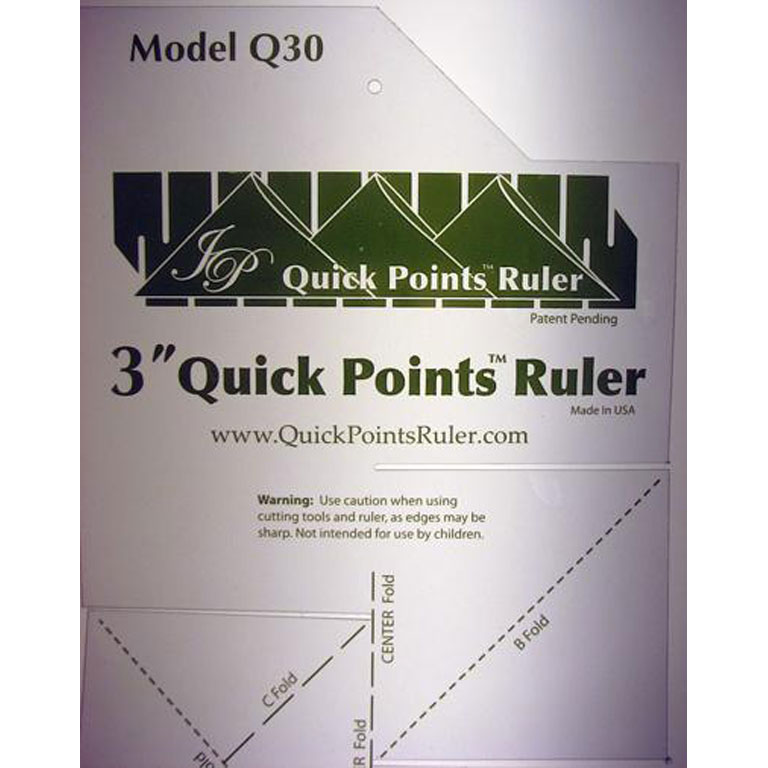 Ruler - Prairie Point Ruler - 3" - by Quick Points Rulers