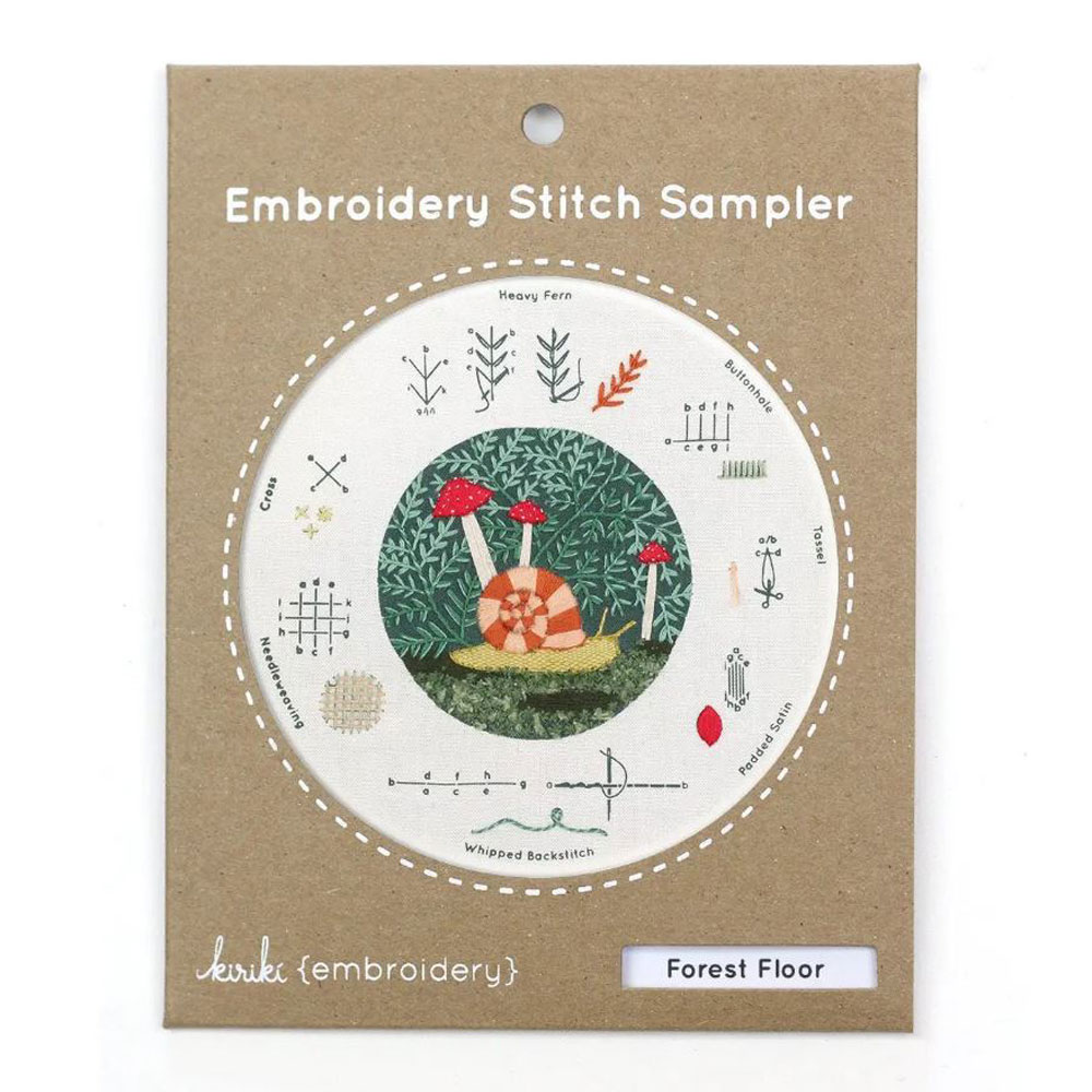 Kiriki Press -  Embroidery Stitch Sampler - Forest Floor