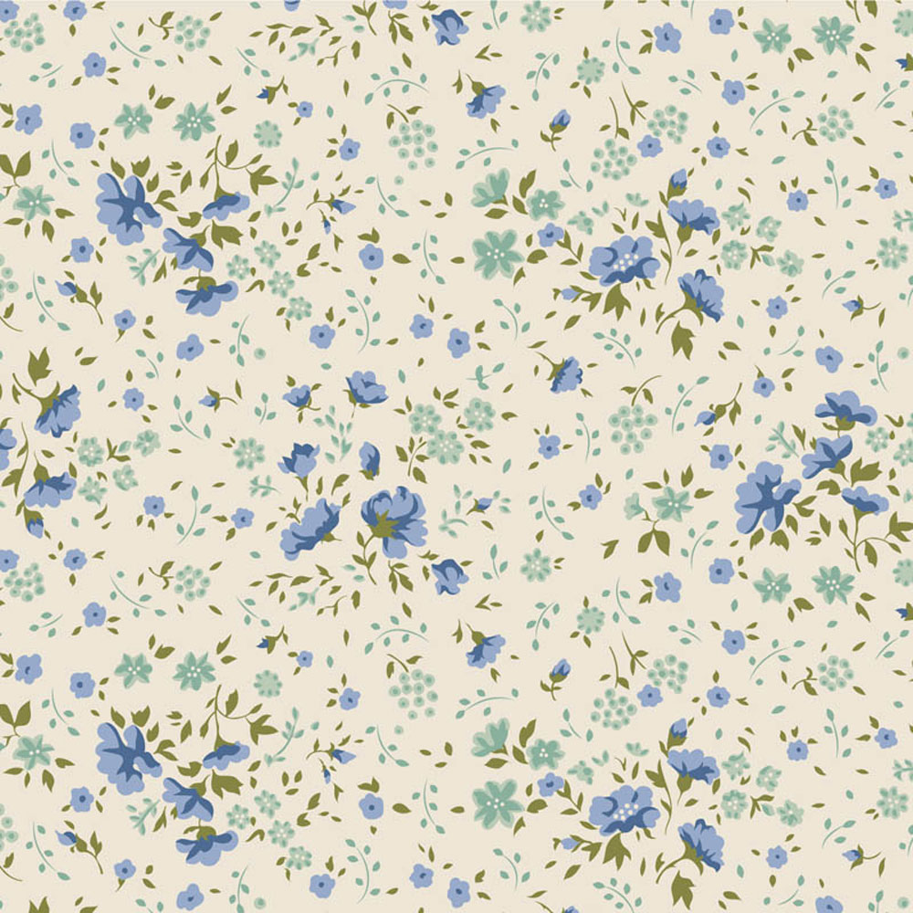 100% Cotton - Ellie Wideback - 150012 - Blue/Teal - By Tilda - 108 in wide - PRE-ORDER