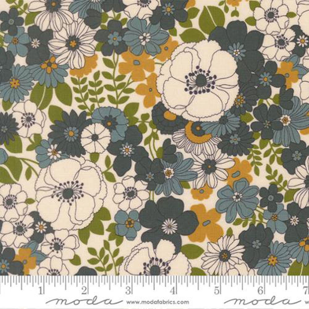 100% Cotton - Chelsea Garden (Flower Show Florals) - 533850-11 - Porcelain - Moda - 44 in wide