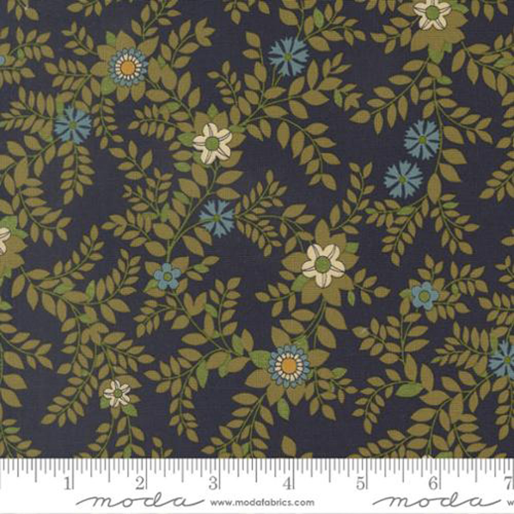 100% Cotton - Chelsea Garden (Galivanting Garden Florals) - 533853-19 - Midnight - Moda - 44 in wide