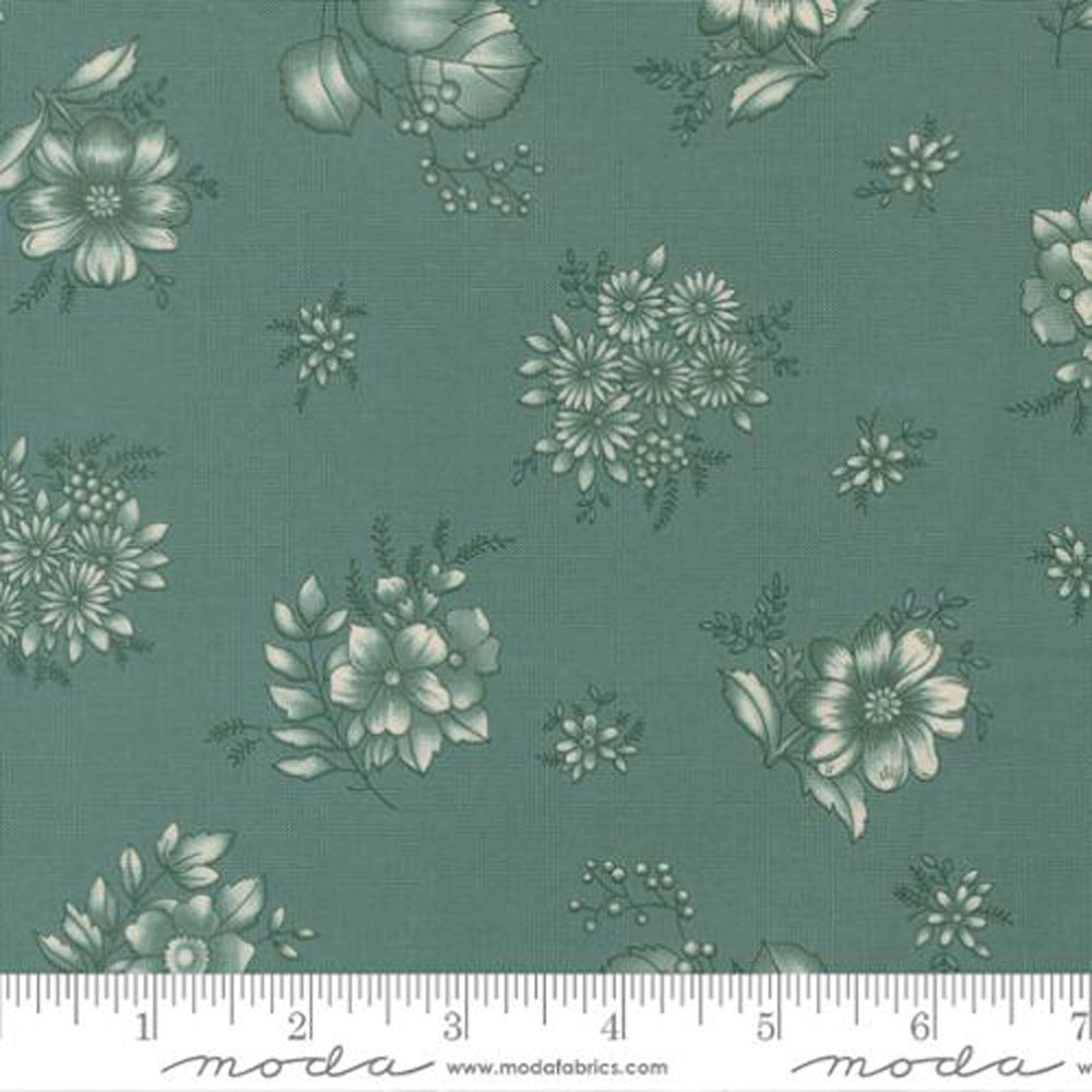 100% Cotton - Chelsea Garden (Piccadilly Florals) - 533855-18 - Drizzle - Moda - 44 in wide