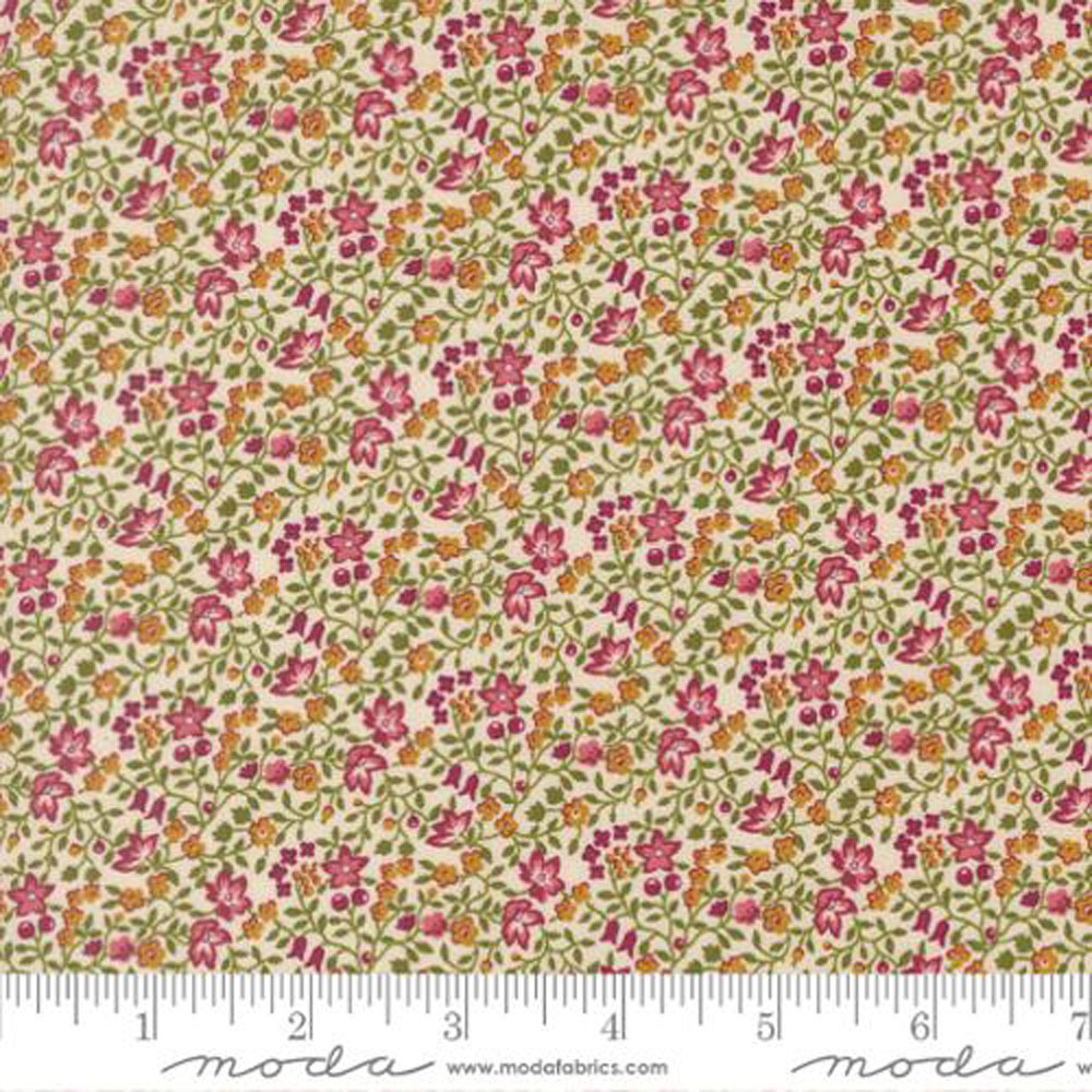 100% Cotton - Chelsea Garden (Ambling Vine Small Floral) - 533857-11 - Porcelain - Moda - 44 in wide