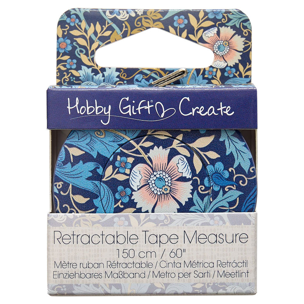 HobbyGift - Retractable Tape Measure - HGC253 - 60" - Woodblock Floral