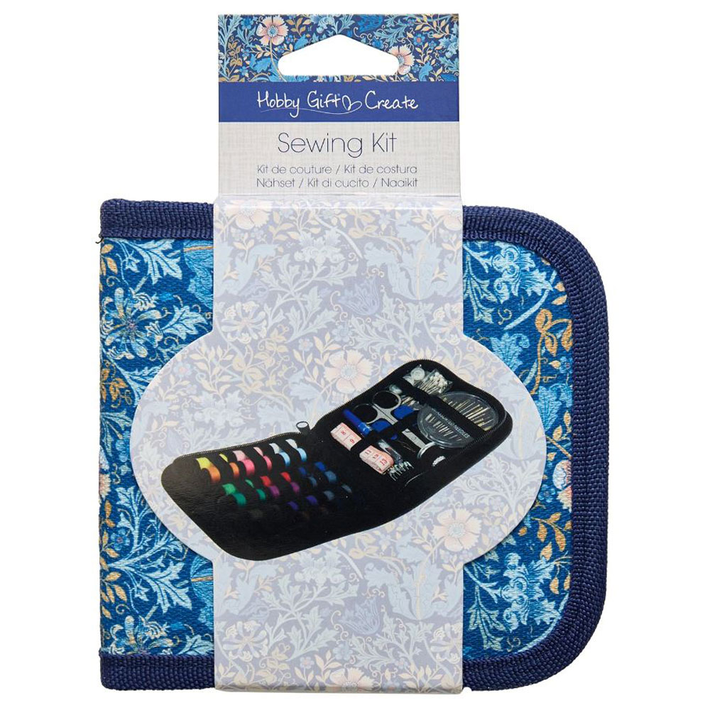 HobbyGift - Sewing Kit - Zip Case - HGCJE10 - Woodblock Floral